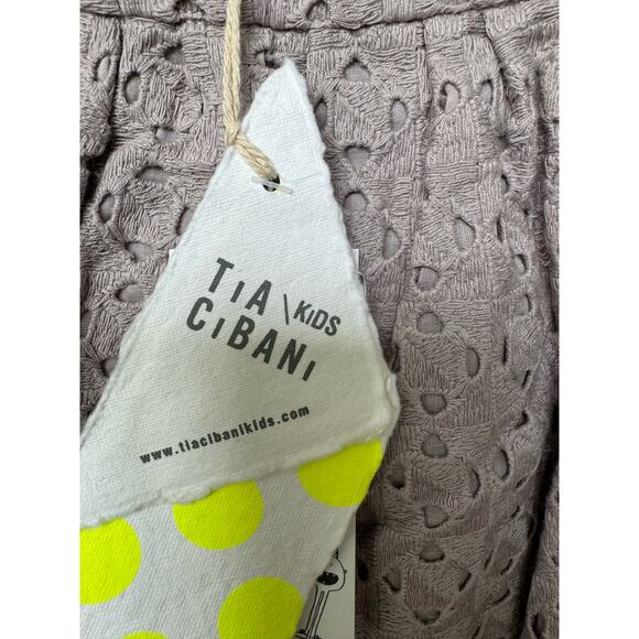 Tia Cibani 100% Cotton Sleeveless Balao Romper Purple Kids Girls 3-6M NWT - Picture 3 of 7